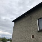 Przyłącze energetyczne budynku po zdarzeniu burzowym w Jaworznie